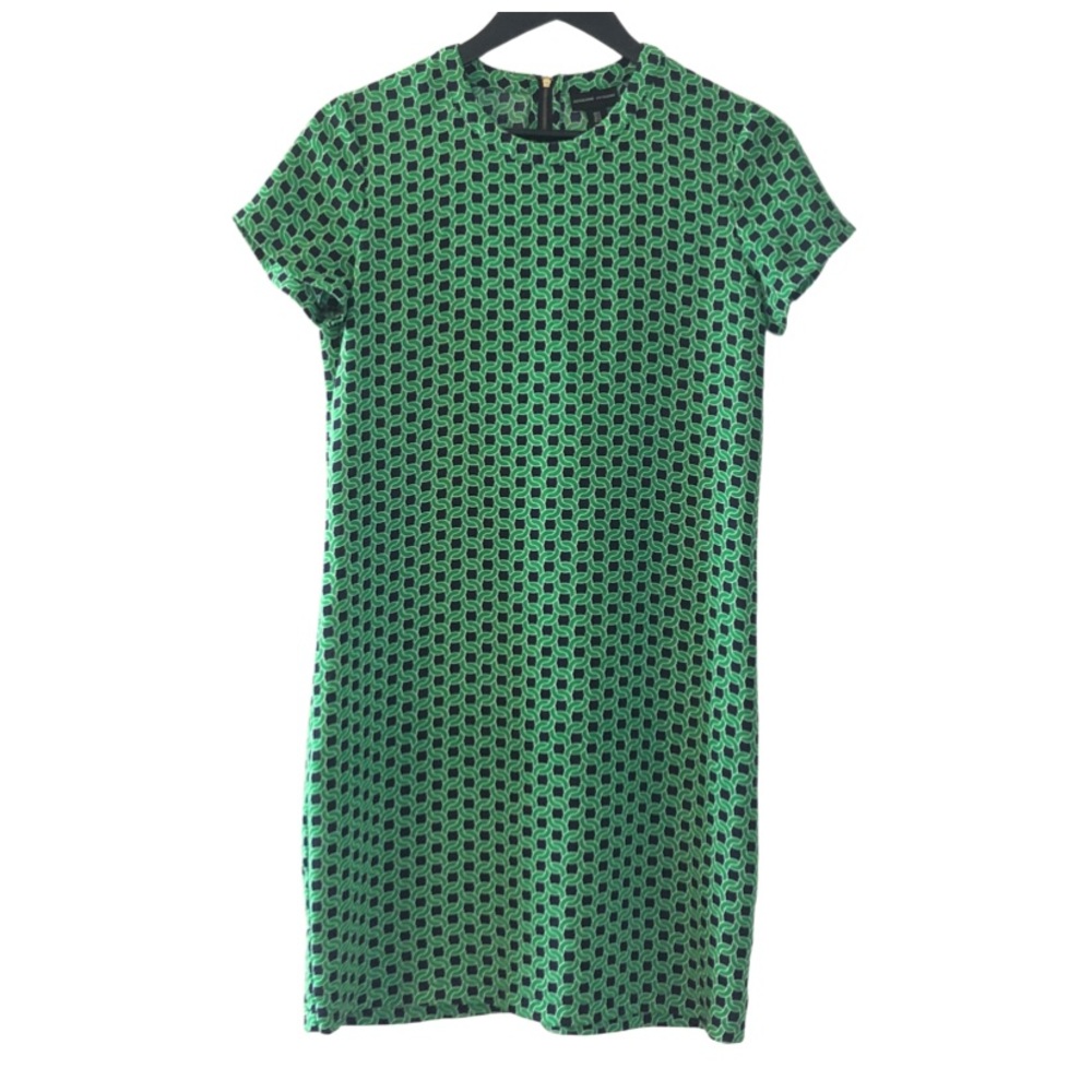 Adrienne Vittadini Green - Navy Blue Dress Size 2